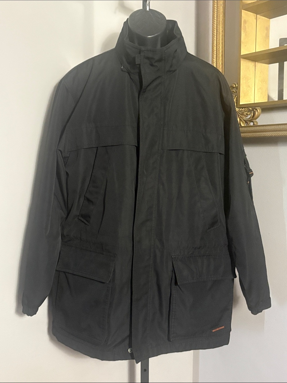 Weatherproof Men’s Medium 1948 Black Heavy Duty Work Winter Jacket Parka Coat